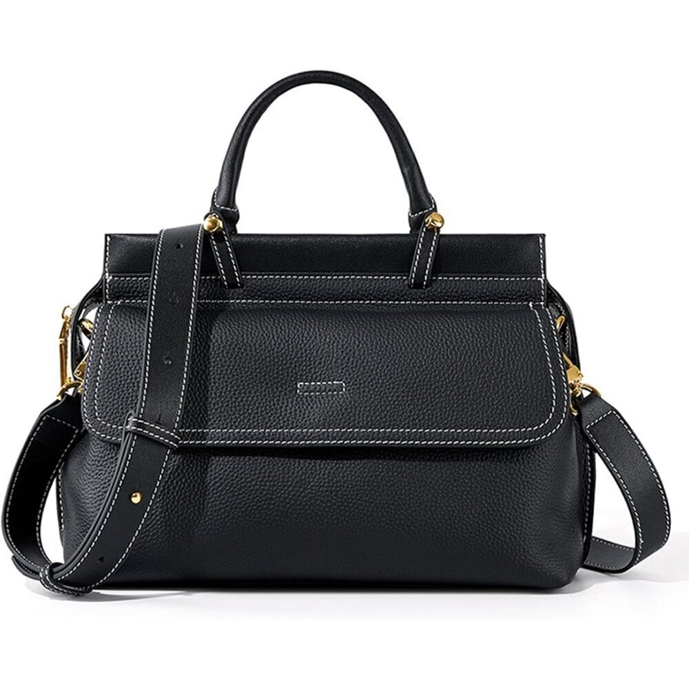 Women Leather Satchel Crossbody Bag Large Capacity Elegant versatile